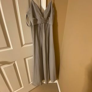Bridesmaid dress: light grey